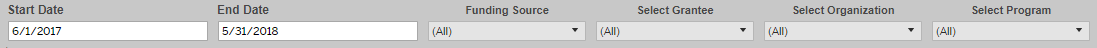 Second set of filter options